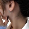 Aneneiceera Snake Earrings Tiny Snake Ear Cuff Silver Huggie Serpent