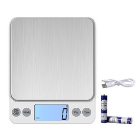 KUBEI Upgraded Larger Size Digital Food Scale Weight Grams and OZ, 10kg/1g Kitchen Scale for Cooking Baking, High Precision Electronic Scale with LCD Display