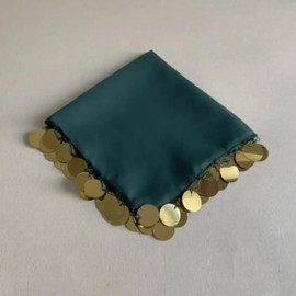 10x Green Luxury Halay Mendili Dance Cloths Large 30 x 30 cm Dügün Wedding Engagement Kina Mendil