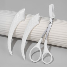 Facial Eyebrow Trimming Scissors and Razors Eyebrow Scissors 25ea