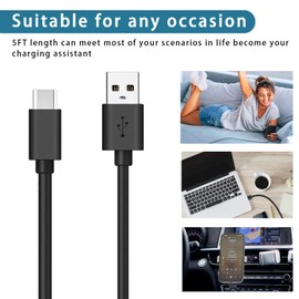DIIMO Massage Gun USB C Charger for TOLOCO EM26/TO-M63/X8, Elefor, Hyperice, Sharper Image PB01, Sportnear Mini 2/3, Renpho Mini R3, Youdgee M15 Charging Charger Cable Cord