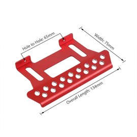 2PCS RC Car Rock Sliders Metal Pedal for 1/10 RC Crawler Axial SCX10 90046 90047 RC4WD TF2 Upgrade Parts (Silver)