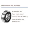 Kozelo 6305RS Deep Groove Ball Bearings - [25x62x17mm] Carbon Steel