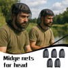5 PCS Midge Nets For Head, Midge Net, Nylon Mosquito