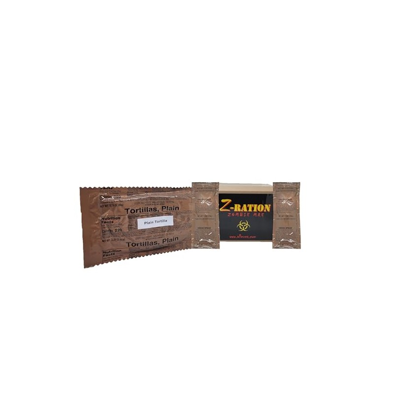 6 Pack MRE Breads and Spreads (Cheddar Cheese, Jalapeno Cheese