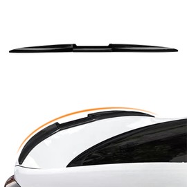 Rear Spoiler Wing Fit for 2011-2018 VW Jetta,3pcs Abs Truck Spoiler Wing Rear Tail Trunk Wing Spoiler,Glossy Black