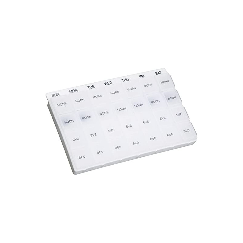 Week Day Multi Pill Dispenser. Ideal for People who take