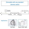 LEDMO Dimmable LED Driver 60W 12V DC Quiet Operation Universal