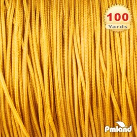 PMLAND 1 X Roll of 100 Yards Lift Shade Cord 0.9 mm - Gold