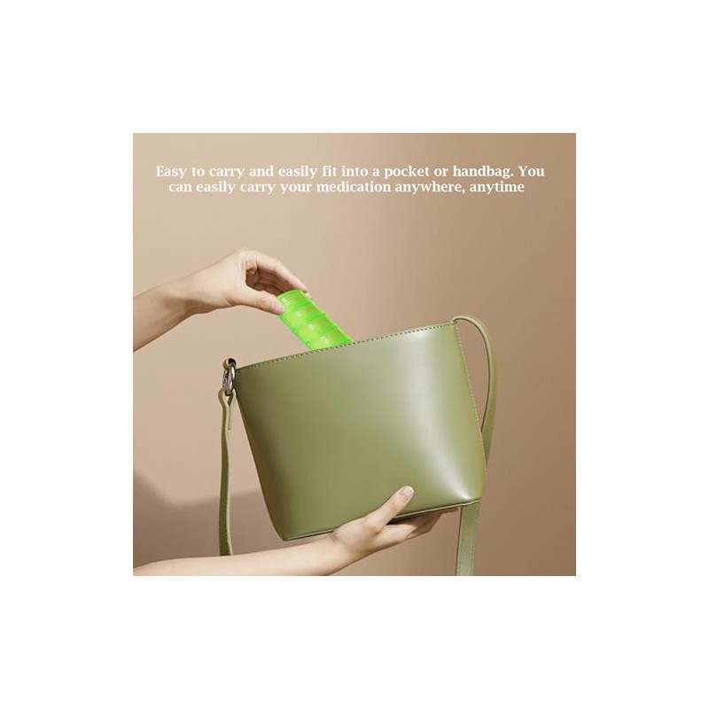 5 x 7-day pill box, small pill box with compartments,