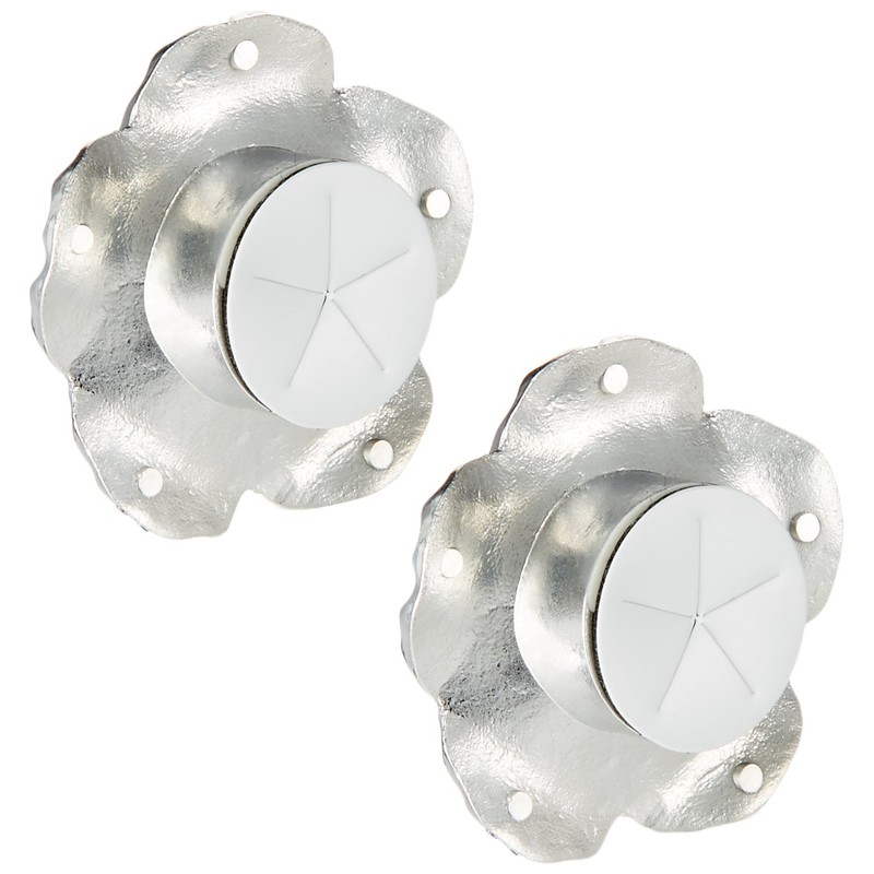 HKB SPORTS HK76 Hibiscus Silver License Plate Bolt Cap