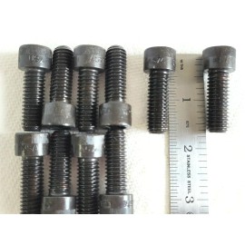 Brighton 7/16-14 X 1-1/4" SOCKET HEAD CAP SCREWS BLACK HEAT TREATED ALLOY STEEL - 10 PCS