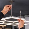 Adjustable Suspension Wire Cable Set for Hexagonal Garage Lights –