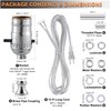 EMNOOTI Lamp Rewire Kit,Lamp Socket Replacement Kit,Antique Brass Light Socket