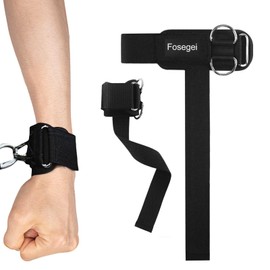 Weight Lifting Straps With Cuffed D Ring, Wrist Support, Heavy Duty Thick Comfortable Lifting Straps, Adjustable Lifting Wrist Straps for Gym - Men & Women