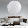 Feather Pendant Droplight Hanging Lamp for Living Room Exhibition Hall