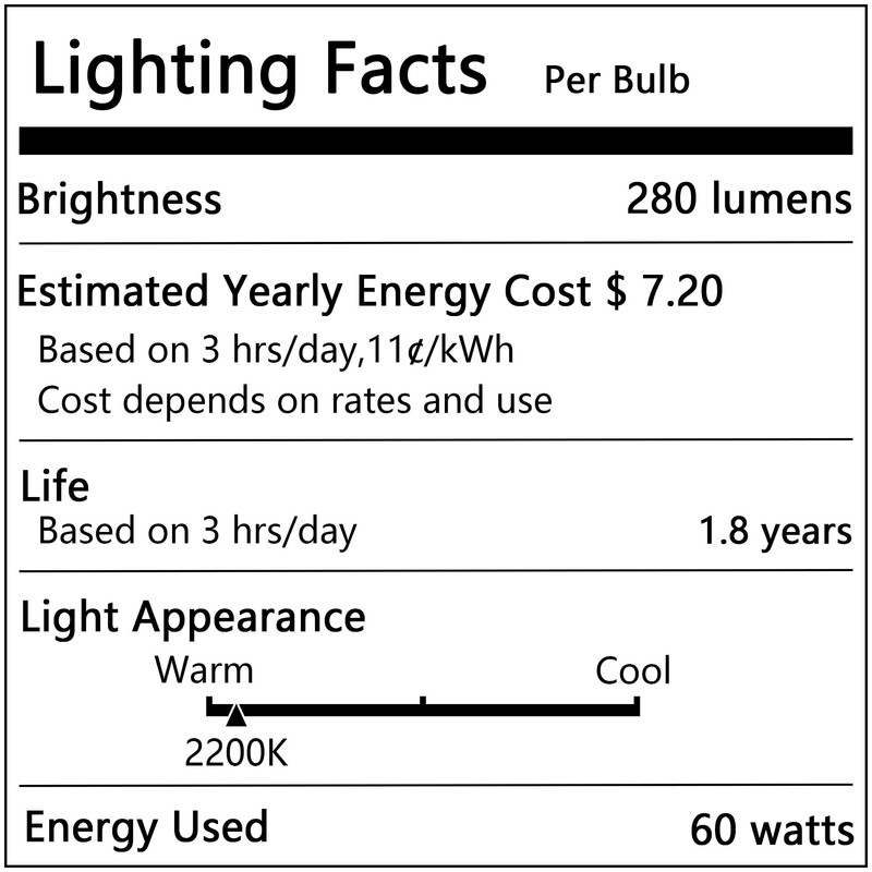 Sevici A19 Edison Light Bulb,E26 Incandescent Light Bulbs 60W Antique