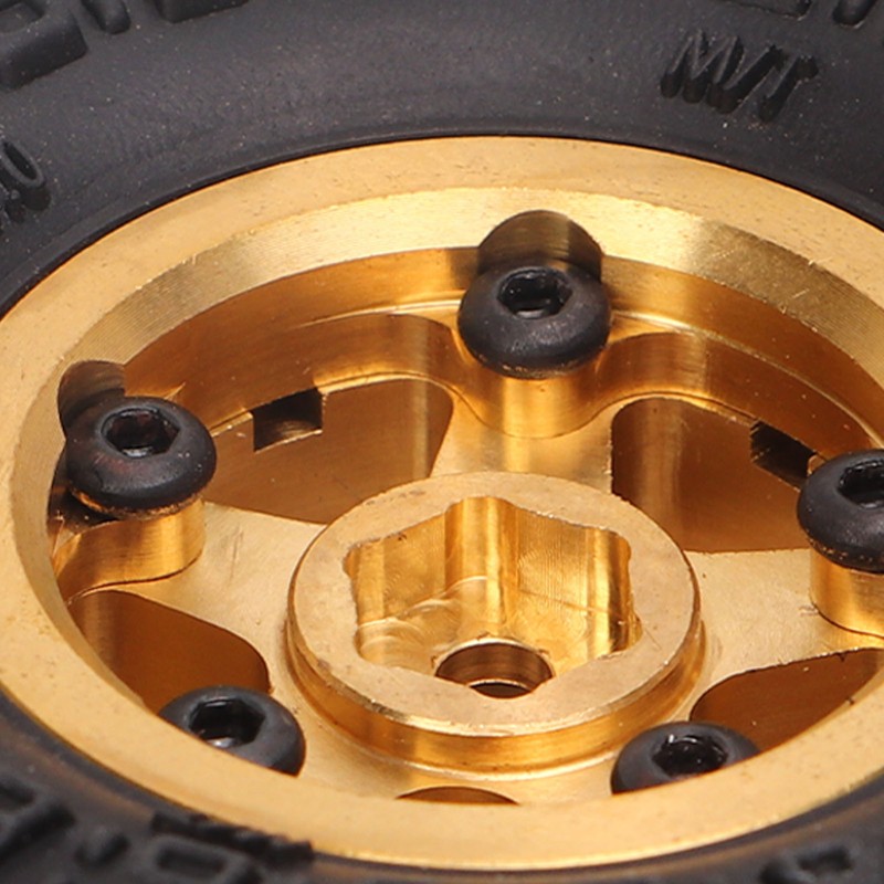 1 Inch RC Tires Brass Wheel Hub Rubber RC Car
