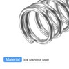sourcing map Compression Spring, 5Pcs 304 Stainless Steel, 8mm OD,