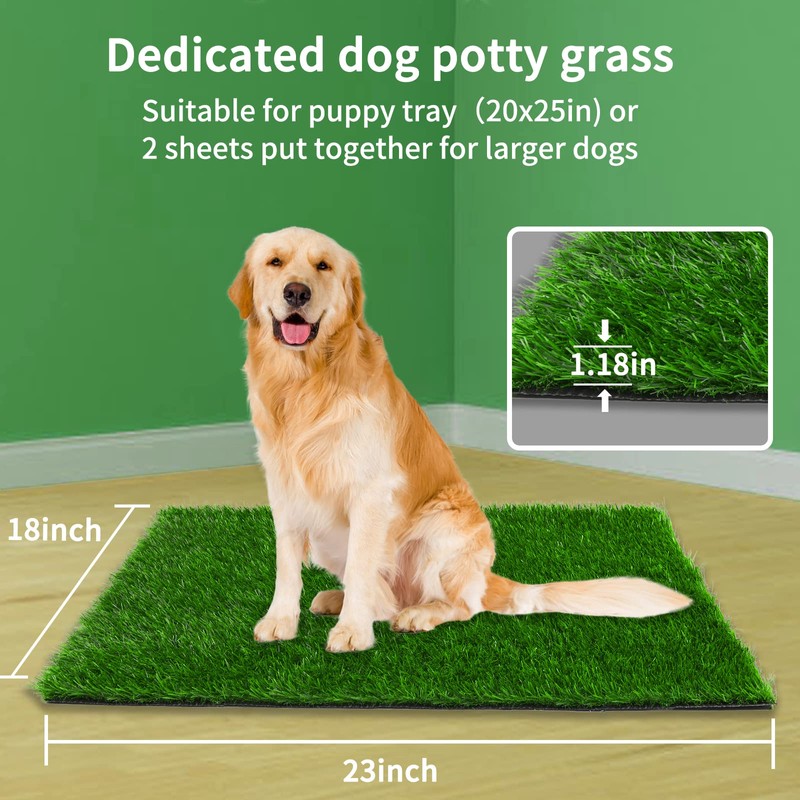 Oiyeefo Artificial Pee Grass Pad for Dogs, Fake Grass Replacement