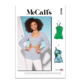 McCall's Misses' Knit Tops and Shrug Sewing Pattern Kit, Design Code M8323, Sizes 16-18-20-22-24