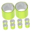 SUPVOX 10pcs Reflective Slap Bracelets for Night Walking and Visibility