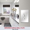 Art Plates - OVERSIZED Mirror Outlet Cover Wall Plate -