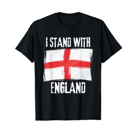 I Stand With England Flag British Flag T-Shirt