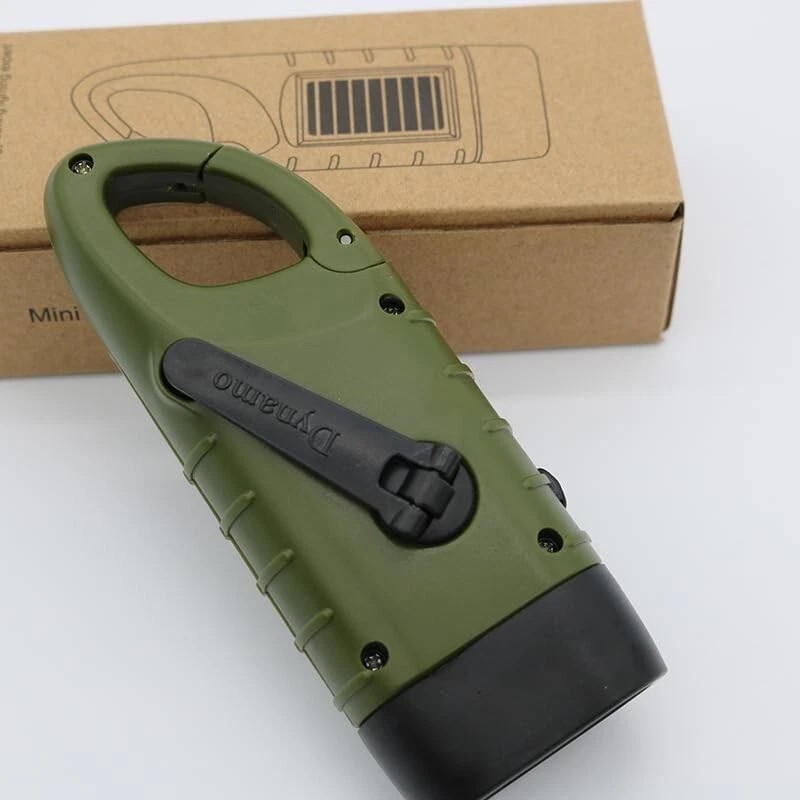 Seancheer Hand Crank Solar Powered Flashlights,Co