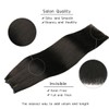 VINBAO Wire Human Hair Extensions With Invisible Fish Line Natural