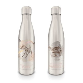 Pyramid International Bambi (Being Brave) Metal Water Bottle, Silver