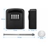 4-Digit Combination Key Lock Box for Door – Easy Peephole