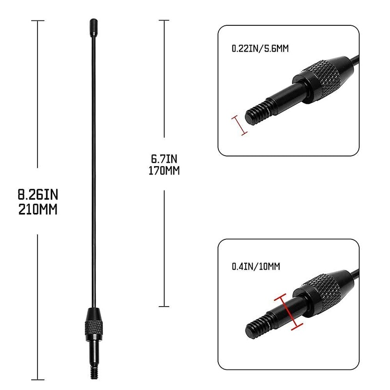 Julight Antena Ford Mustang de 8 Pulgadas