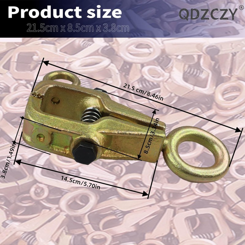 QDZCZY 2-Pack Auto Body Repair Clamp Self-Tightening Tool 5 Ton