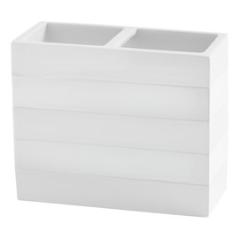 Kassatex Fine Linens Cabana Accessories Toothbrush Holder White