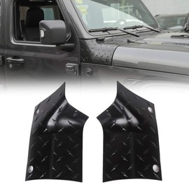 JeCar Cowl Body Armor Outer Corner Guards Exterior Accessories Compatible with Jeep Wrangler 2018-2023 JL JLU Sport Sahara Rubicon & 2020-2023 Gladiator JT, Black
