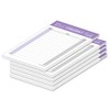 PRICARO Typo Shopping List Purple A6 Pack of 5