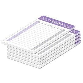PRICARO Typo Shopping List Purple A6 Pack of 5