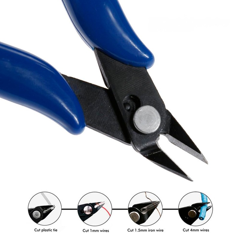 5 Pcs Electrical Wire Cable Cutter,5" Micro Cutting Plier Diagonal