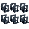 Huron Steel Non-Skid Bookends, Black (1/3/8/20/80 pr) (3)