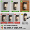 AXOTEXE Modern Outdoor Wall Sconce Exterior Porch Light Fixture for