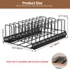 Housolution Pull Out Food Container Lid Organizer with Sliding Rail,