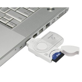 Renkforce RF-3285273 external memory card reader USB-A (USB 3.2 Gen 1) White