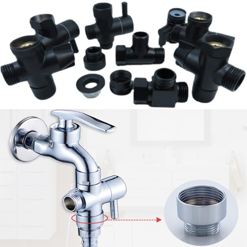 Brass Faucet Adapter, G1/2" to G3/4" Faucet Aerator Adapter Hose