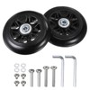 sourcing map Replacement Suitcase Wheels 90 x 24 mm Suitcase