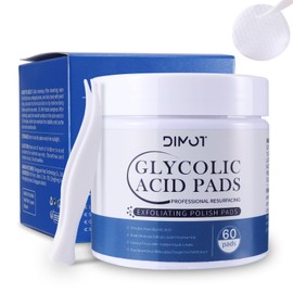 Glycolic Acid Peel Pads with Glycolic Acid & Salicylic Acid - Deep Cleansing, Pore Refining and Long-Term Care for Radiant Skin (60 Pads)