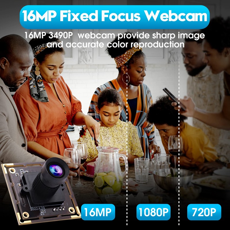 ELP 16MP USB Camera 4656x3496 Sony IMX298 Sensor, USB2.0 Camera