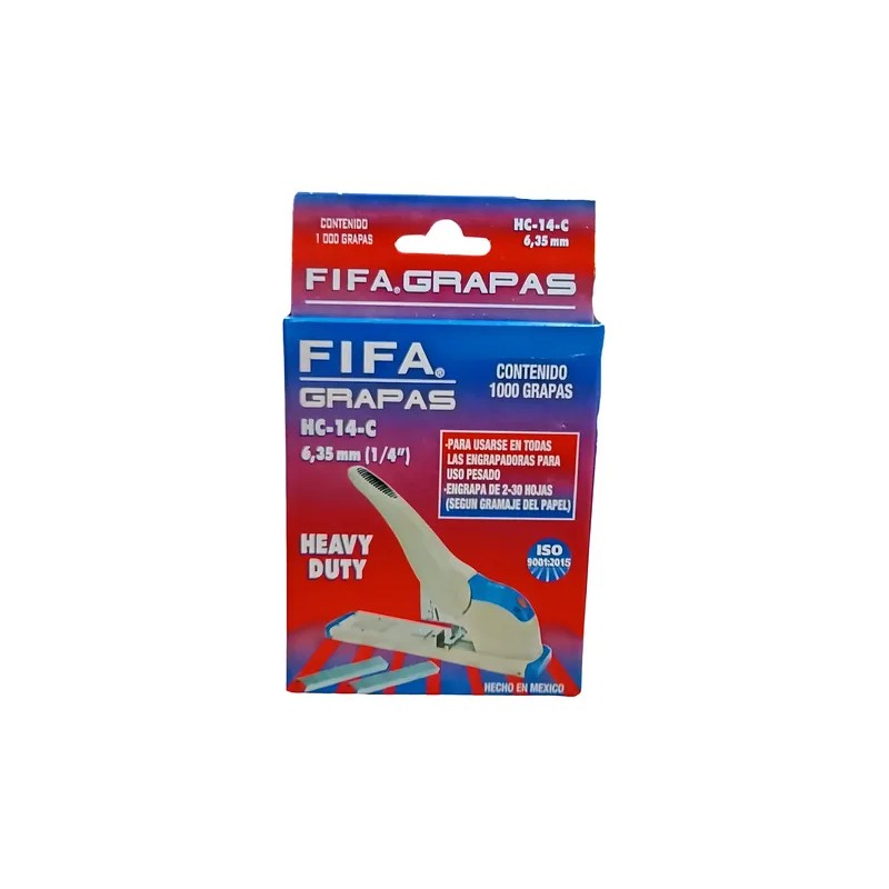 Grapas para engrapadora Fifa HC-14-C 14 x 1000 unidades color