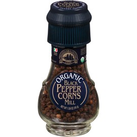 Drogheria & Alimentari Organic Black Pepper Corns Mill 1.59 oz (Pack of 2)