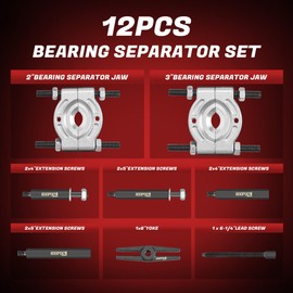 KOOPOOL Bearing Puller and Splitter Kit, Separator and Puller Set, Pinion Bearing Puller and Wheel Removal Tool, 5 Ton Capacity Bearing Separator with 2’’ and 3’’ Bearing Separator Jaws